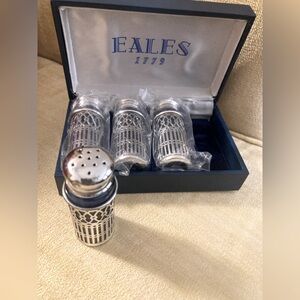 Eales 1779 Silver Salt and Pepper Shakers Set